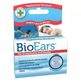BIOEARS Silikoonist antimikroobsed kõrvaklapid, 6 tk