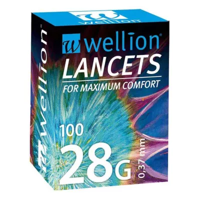 WELLION Lantsetid 28 G, 100 tk