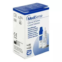 MEDISENSE Vastupidine lahus glükoos + ketoonid H/L, 2 fl