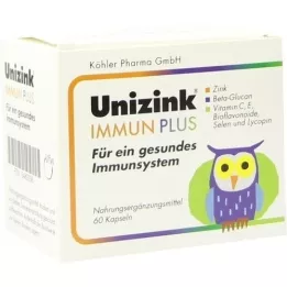 UNIZINK Immune Plus kapslid, 1X60 kapslit