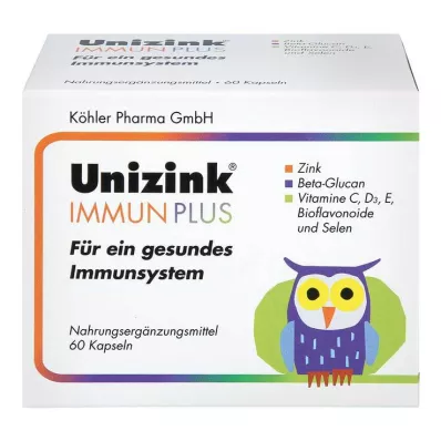 UNIZINK Immune Plus kapslid, 1X60 kapslit