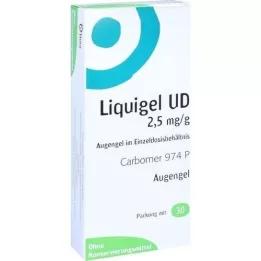 LIQUIGEL UD 2,5 mg/g oftalmiline geel üheannuselises pakendis, 30X0,5 g