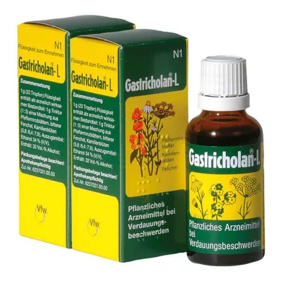 GASTRICHOLAN-L suukaudne vedelik, 2X50 ml