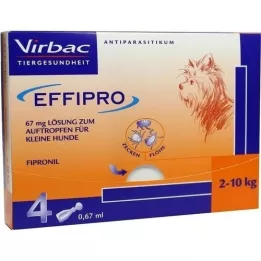 EFFIPRO 67 mg pip.lahus tilgutamiseks.väikestele koertele, 4 tk