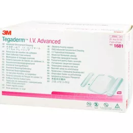 TEGADERM 3M I.V. Advanced Fixation V.7x8 cm 1681, 100 tk