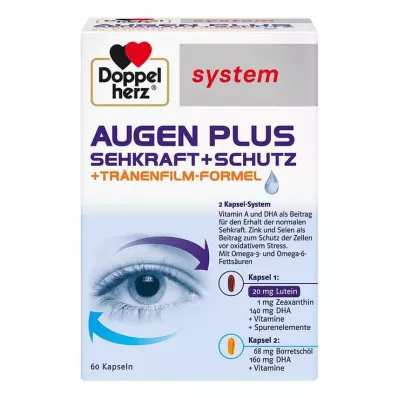 DOPPELHERZ Eyes plus vision+protection system kapslid, 60 tk
