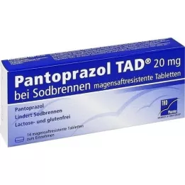 PANTOPRAZOL TAD 20 mg b.Sodbrenn. maomahlatabletid, 14 tk