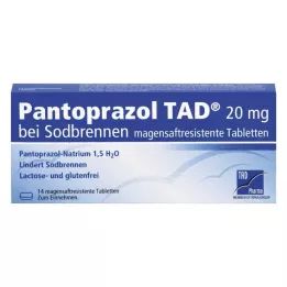 PANTOPRAZOL TAD 20 mg b.Sodbrenn. maomahlatabletid, 14 tk