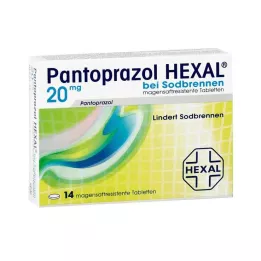 PANTOPRAZOL HEXAL b. kõrvetised, 14 tk