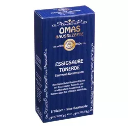 ESSIGSAURE TONERDE Puuvillakompressid, 5 tk