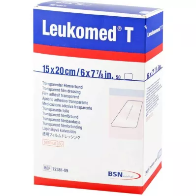 Leukomed transp.steriilsed plaastrid 15x20 cm, 50 tk