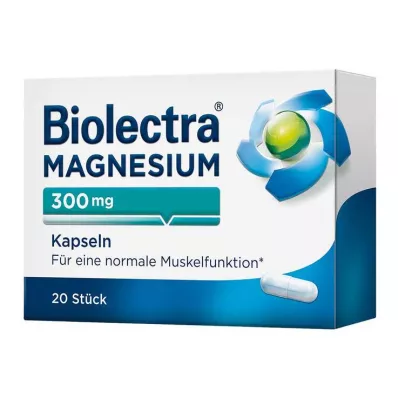 BIOLECTRA Magneesium 300 mg kapslid, 20 tk