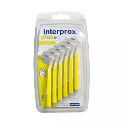 INTERPROX pluss kollane mini hambahari, 6 tk