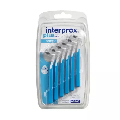 Interprox plus kooniline sinine hambavahehari, 6 tk