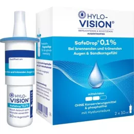 HYLO-VISION SafeDrop 0,1% silmatilgad, 2X10 ml