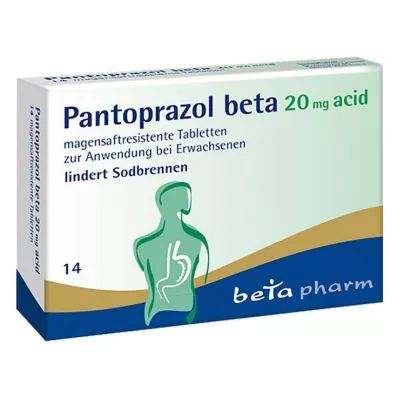 PANTOPRAZOL beeta 20 mg happetabletid, 14 tk