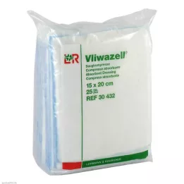 VLIWAZELL Imav kompressid mittesteriilsed 15x20 cm, 25 tk