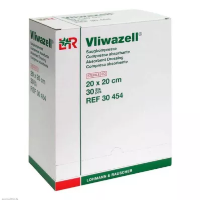 VLIWAZELL Imav kompressid steriilsed 20x20 cm, 30 tk VLIWAZELL Imav kompressid steriilsed 20x20 cm, 30 tk