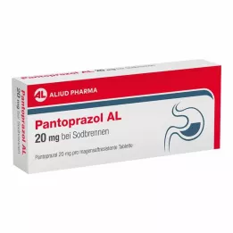 PANTOPRAZOL AL 20 mg kõrvetiste puhul kõhuga kaetud tabletid, 7 tk