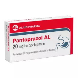 PANTOPRAZOL AL 20 mg tabletid kõrvetiste korral, 14 tk