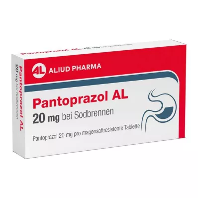 PANTOPRAZOL AL 20 mg tabletid kõrvetiste korral, 14 tk