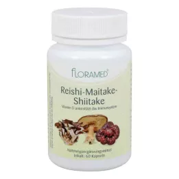 REISHI-MAITAKE-Shitake kapslid, mis on head tervetele rakkudele, 60 tk