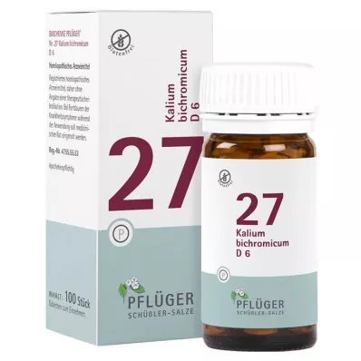 Biochemistry Pflueger 27 Kalium bichromicum D 6 tabletid, 100 tk
