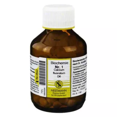 BIOCHEMIE 1 Calcium fluoratum D 6 tabletti, 400 tk