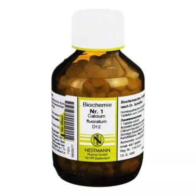 BIOCHEMIE 1 Calcium fluoratum D 12 tabletti, 400 tk