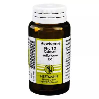 BIOCHEMIE 12 Calcium sulphuricum D 6 tabletti, 100 tk