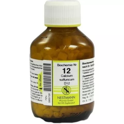 BIOCHEMIE Calcium sulphuricum D 12 tabletti, 400 tk