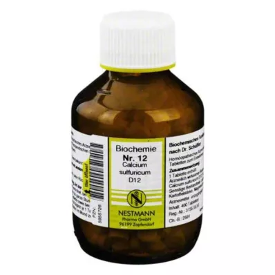 BIOCHEMIE Calcium sulphuricum D 12 tabletti, 400 tk