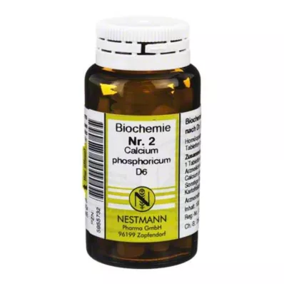 BIOCHEMIE 2 Calcium phosphoricum D 6 tabletti, 100 tk BIOCHEMIE 2 Calcium phosphoricum D 6 tabletti, 100 tk