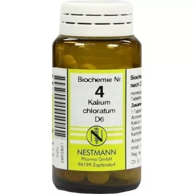 BIOCHEMIE 4 Kalium chloratum D 6 tabletti, 100 tk