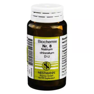 BIOCHEMIE 8 Natrium chloratum D 12 tabletti, 100 tk BIOCHEMIE 8 Natrium chloratum D 12 tabletti, 100 tk