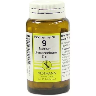 BIOCHEMIE 9 Natrium phosphoricum D 12 tabletti, 100 tk