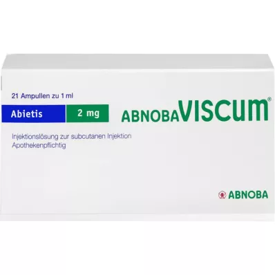 ABNOBAVISCUM Abietis 2 mg ampullid, 21 tk