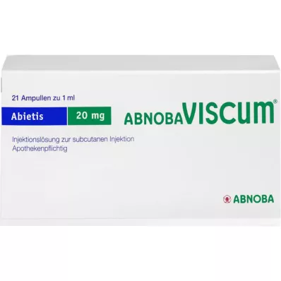 ABNOBAVISCUM Abietis 20 mg ampullid, 21 tk