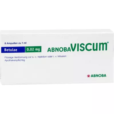 ABNOBAVISCUM Betulae 0,02 mg ampullid, 8 tk