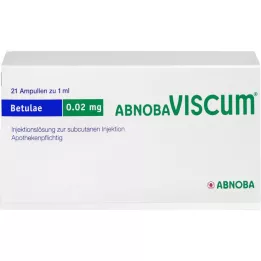 ABNOBAVISCUM Betulae 0,02 mg ampullid, 21 tk