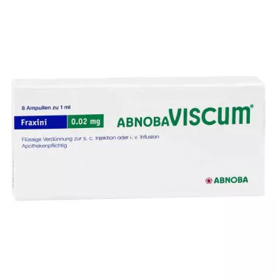 ABNOBAVISCUM Fraxini 0,02 mg ampullid, 8 tk ABNOBAVISCUM Fraxini 0,02 mg ampullid, 8 tk