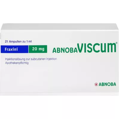 ABNOBAVISCUM Fraxini 20 mg ampullid, 21 tk