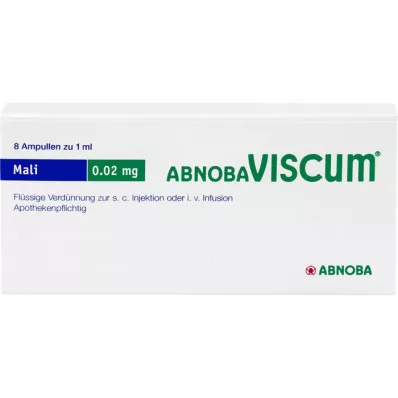 ABNOBAVISCUM Mali 0,02 mg ampullid, 8 tk