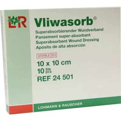 VLIWASORB superabsorb.absorb.comp.sterile 10x10 cm, 10 tk