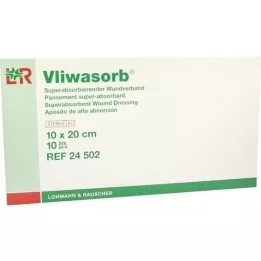 VLIWASORB superabsorb.absorb.comp.sterile 10x20 cm, 10 tk