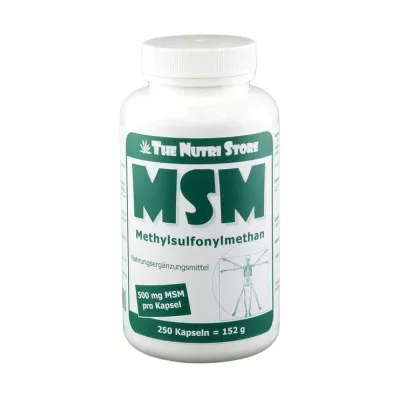 MSM 500 mg metüülsulfonüülmetaani kapslid, 250 tk