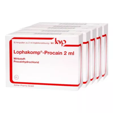LOPHAKOMP Prokaiini 2 ml süstelahus, 50X2 ml