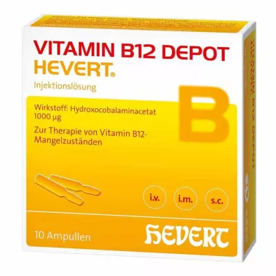 VITAMIN B12 DEPOT Hevert ampullid, 10 tk