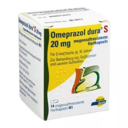 OMEPRAZOL dura S 20 mg kõvakapslid, 14 tk