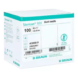 STERICAN Kanüülid 18 Gx1 1/2 1,1x40 tümpa/tumedad, 100 tk